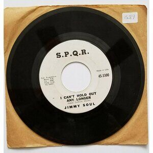 Vintage Vinyl 45 JIMMY SOUL Can't Hold Out / Twistin' Matilda SPQR 1962 15089-BT